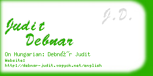 judit debnar business card